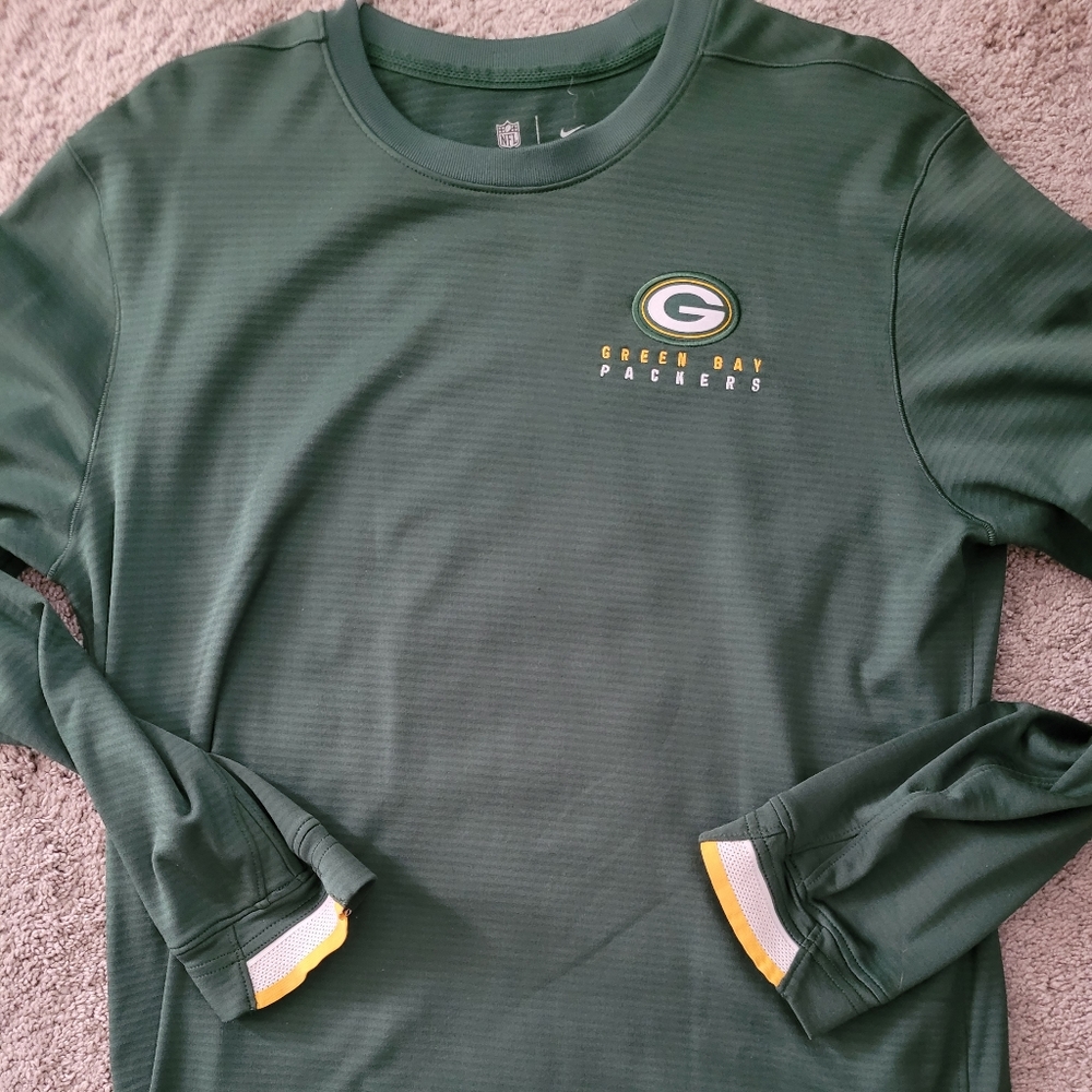 Green Bay Packers LS 'On-Field' thermal style shirt - Size Medium